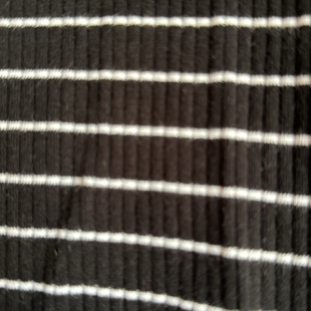 Striped Ribbed Quarter Length T-Shirt - Picture 2 of 3